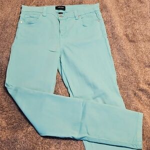 KarenKane aqua blue skinny jeans